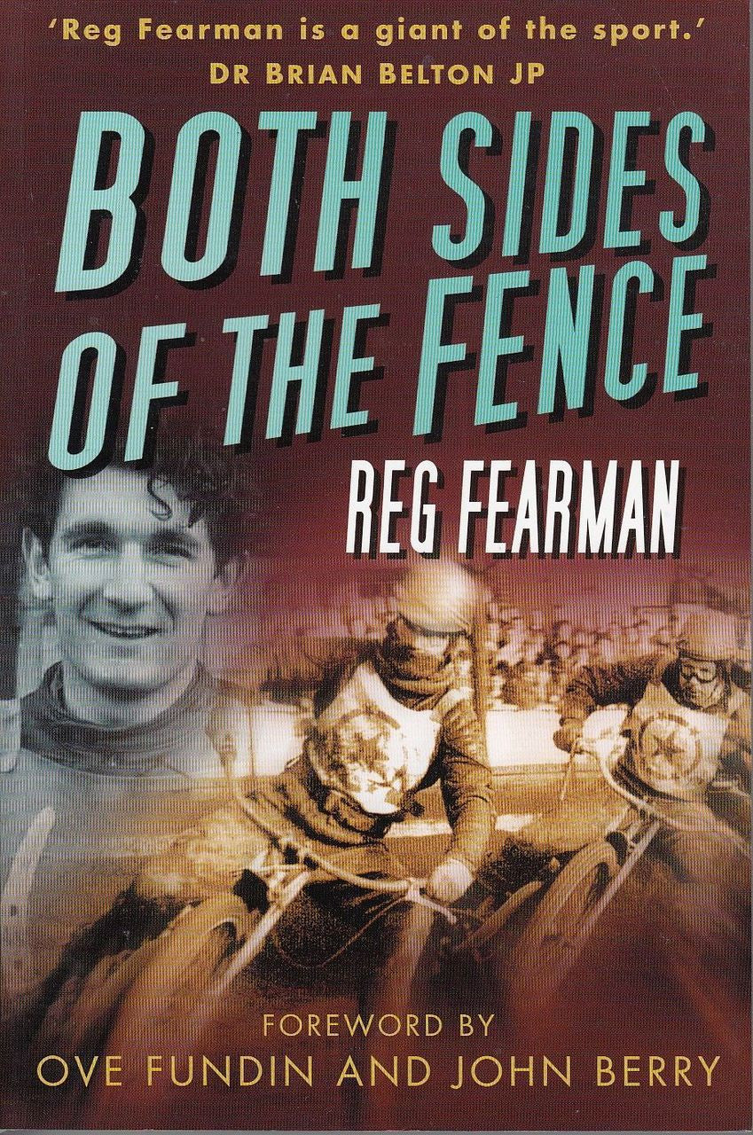 Racing memoir book cover with title, author name, and motorcycle driver portraits