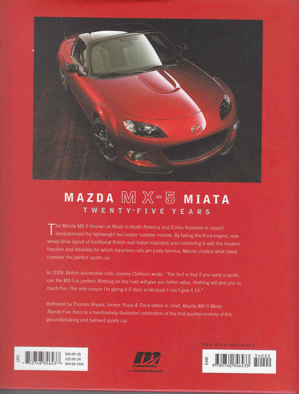 Mazda MX - 5 Miata Twenty - Five Years - back