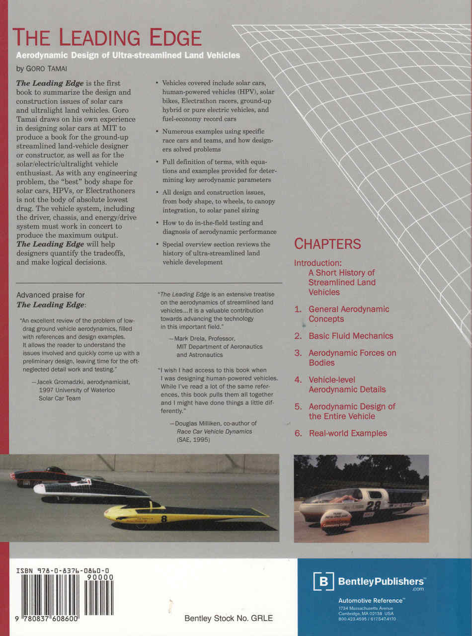 The Leading Edge: Aerodynamic Design of Ultra-streamlined Land Vehicles - back