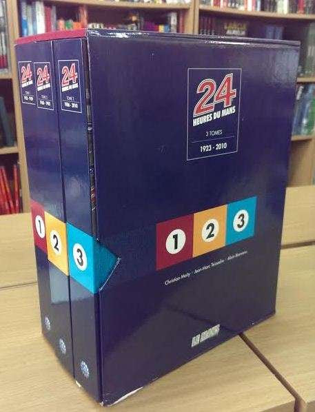 Le Mans encyclopedia 3-volume slipcase, dark blue with 24 Heures du Mans logo