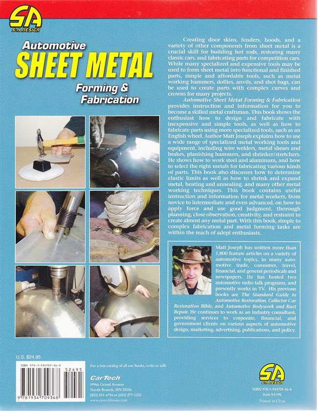 Automotive sheet metal forming and fabrication handbook, showing title and metal forming photo