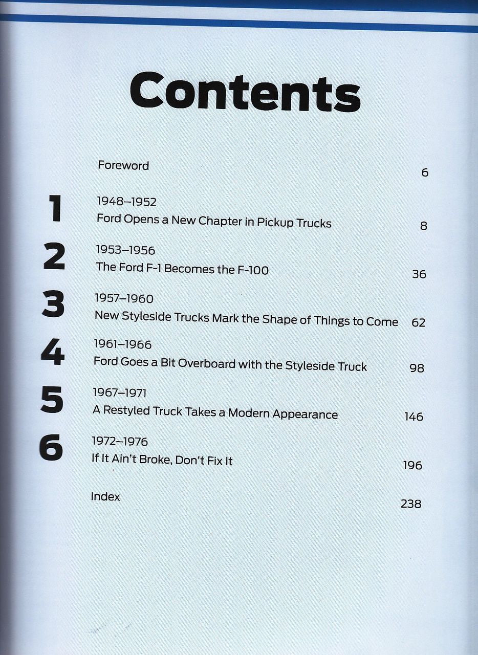The Complete Book of Classic Ford F-Series Pickups Contents