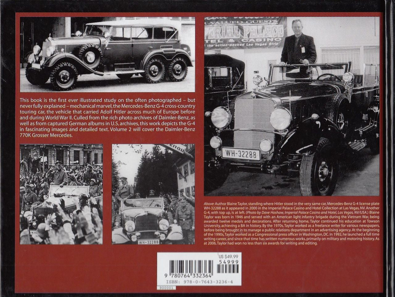 Mercedes-Benz G-4 Cross-Country Touring Car: Hitler's Chariots Back Cover