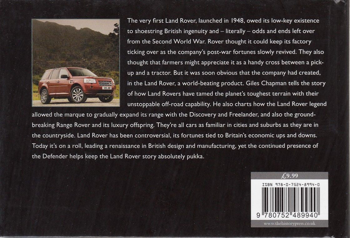 The Land Rover Story Back Cover