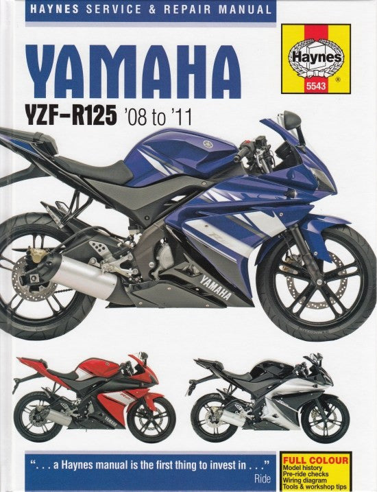 Yamaha YZF-R125 124.7cc 2008 - 2011 Workshop Manual
