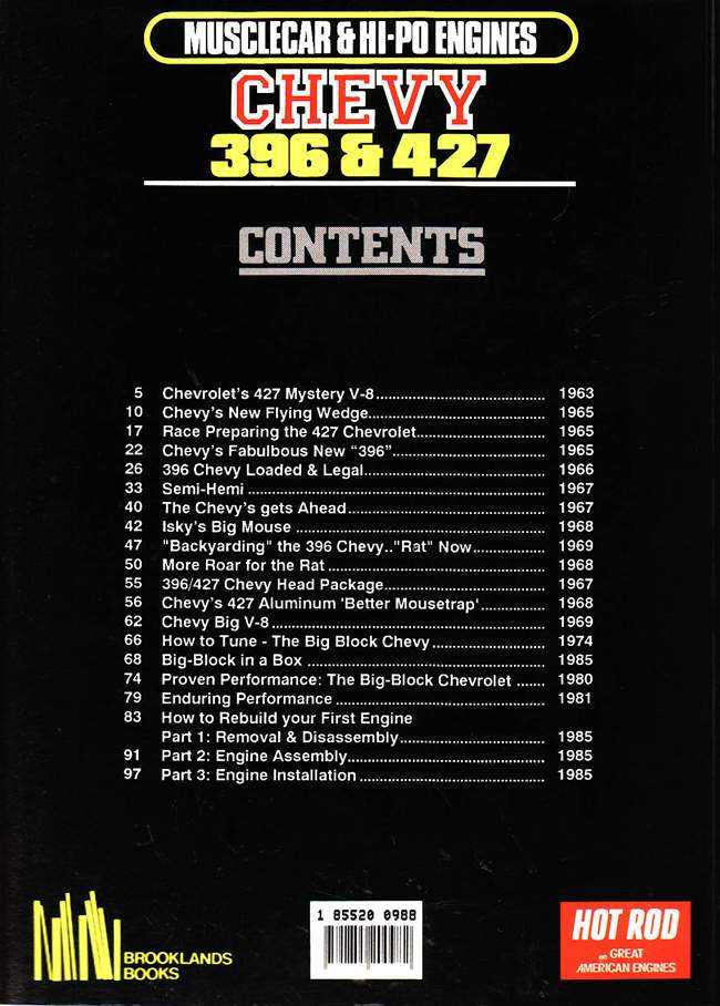 Chevy 396 &amp; 427 - Musclecar &amp; HI-PO Engines