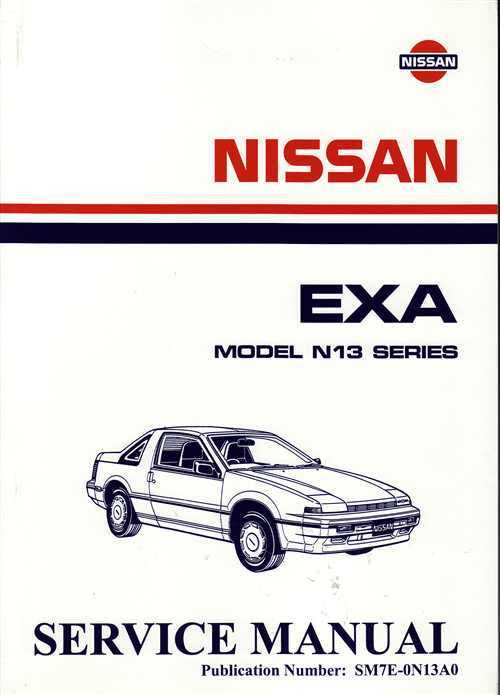 Nissan Exa Model N13 Series Workshop Manual