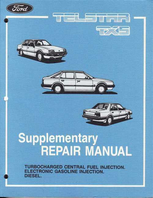 Ford Telstar TX5 Suplementary Workshop Manual
