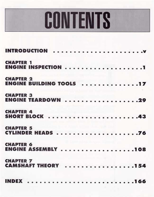 The Engine Builder's Handbook