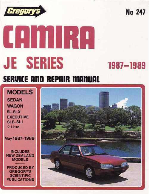 Holden Camira JE Series 1987 - 1989 Workshop Manual