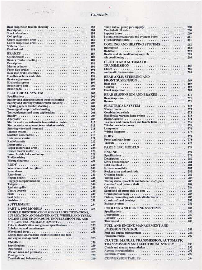 Holden Commodore &amp; Toyota Lexcen V6 VN, VG 1988 - 1991 Workshop Manual