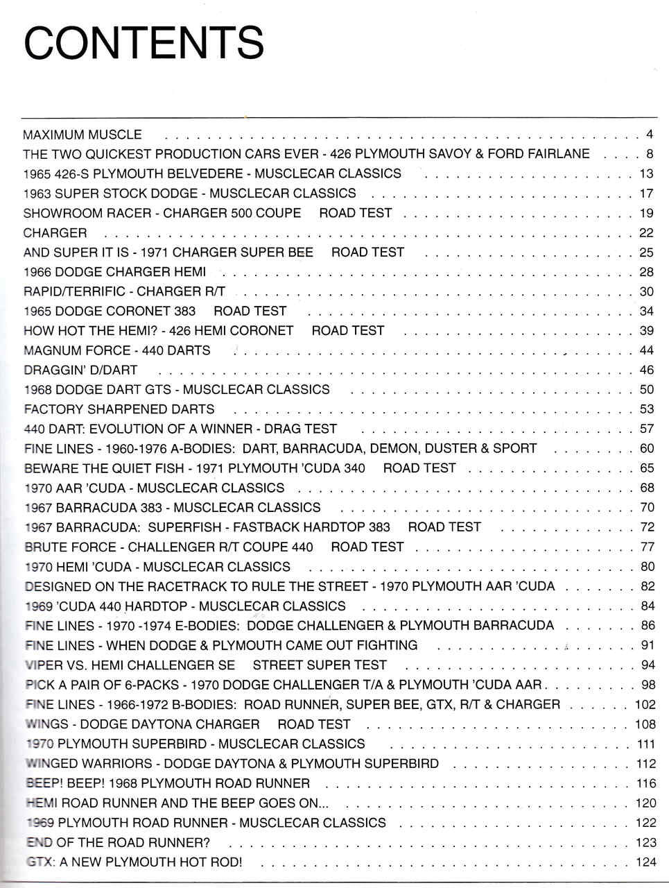 Chrysler Muscle Cars - The Best of Hot Road Magazine - cont