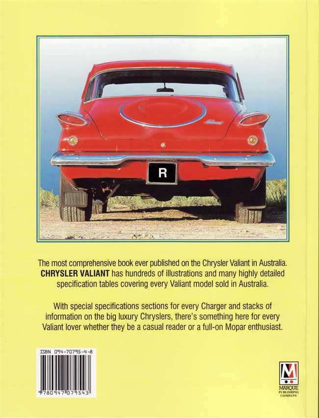 Chrysler Valiant: Including an Extensive Motor Racing Section
