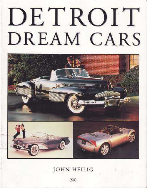 Detroit Dream Cars book cover with title and concept car collage
