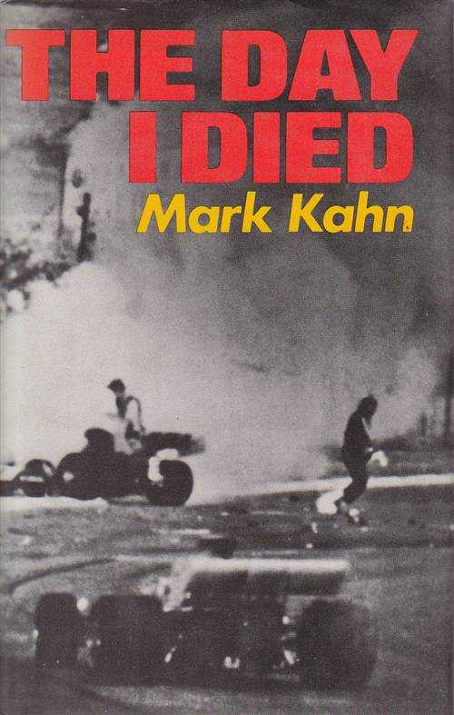 Book cover: "The Day I Died" by Mark Kahn, soldiers and tanks