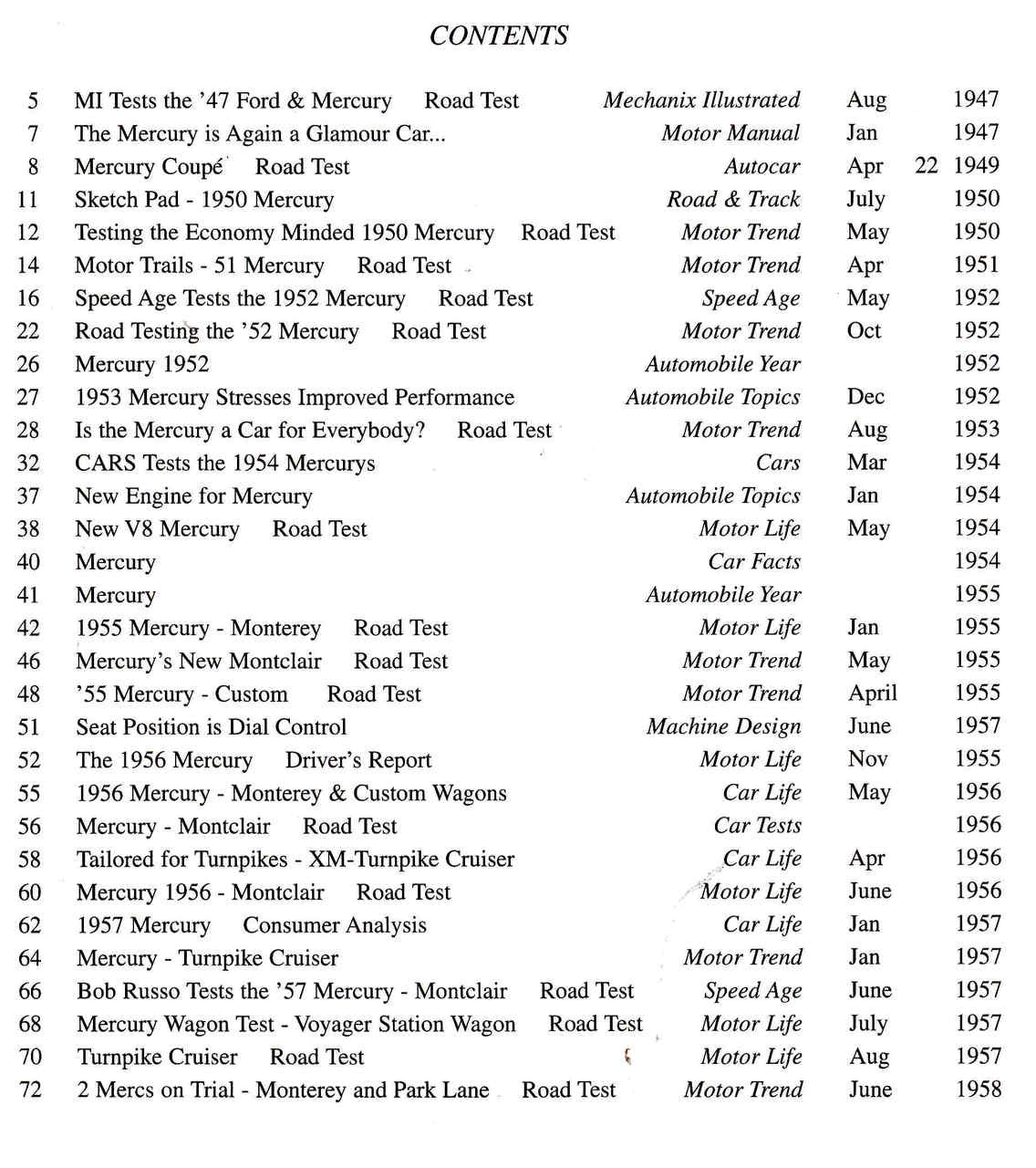 Mercury Gold Portfolio 1947 - 1996  - cont1