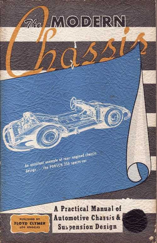 Automotive chassis and suspension design manual book, blue illustrated cover