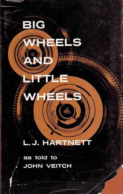 Hardcover book cover with bold title BIG WHEELS AND LITTLE WHEELS and L.J. Hartnett