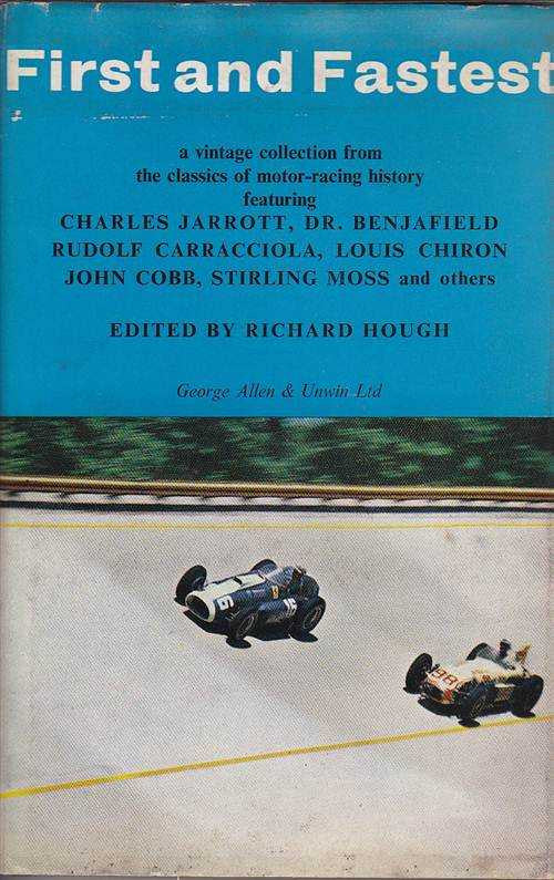 First and Fastest vintage motor-racing history book cover with race cars