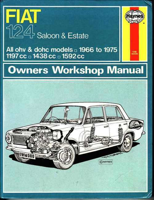 Fiat 124 Saloon &amp; Estate 1966 - 1975 Workshop Manual