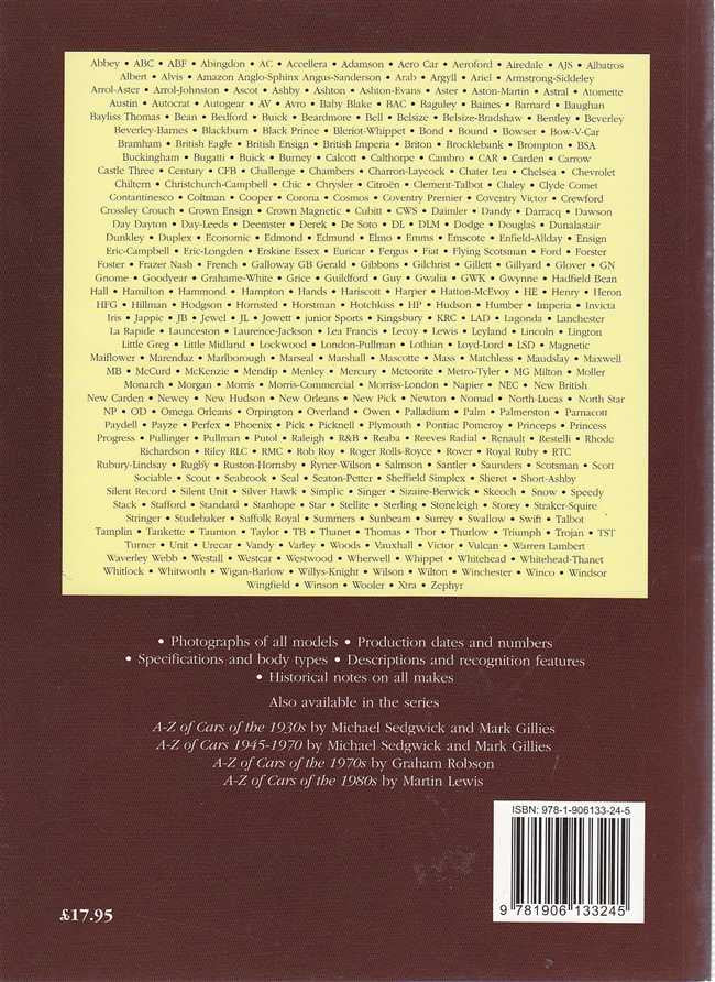 A - Z of cars of the 1920s