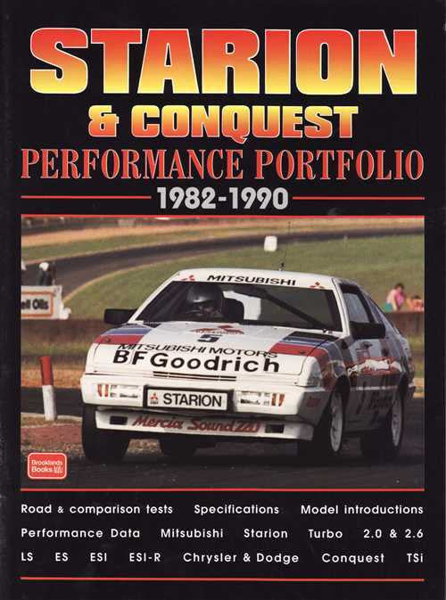 Mitsubishi Starion &amp; Conquest Performance Portfolio 1982 - 1990
