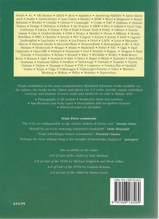 A - Z of Cars 1945 - 1970