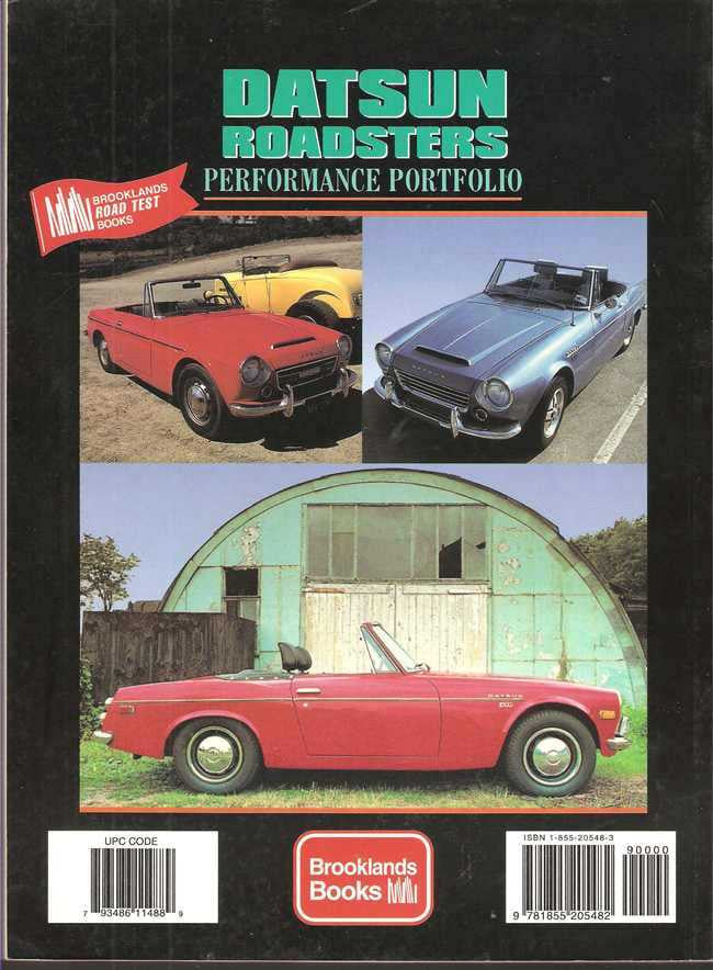 Datsun Roadsters Performance Portfolio 1960 - 1971