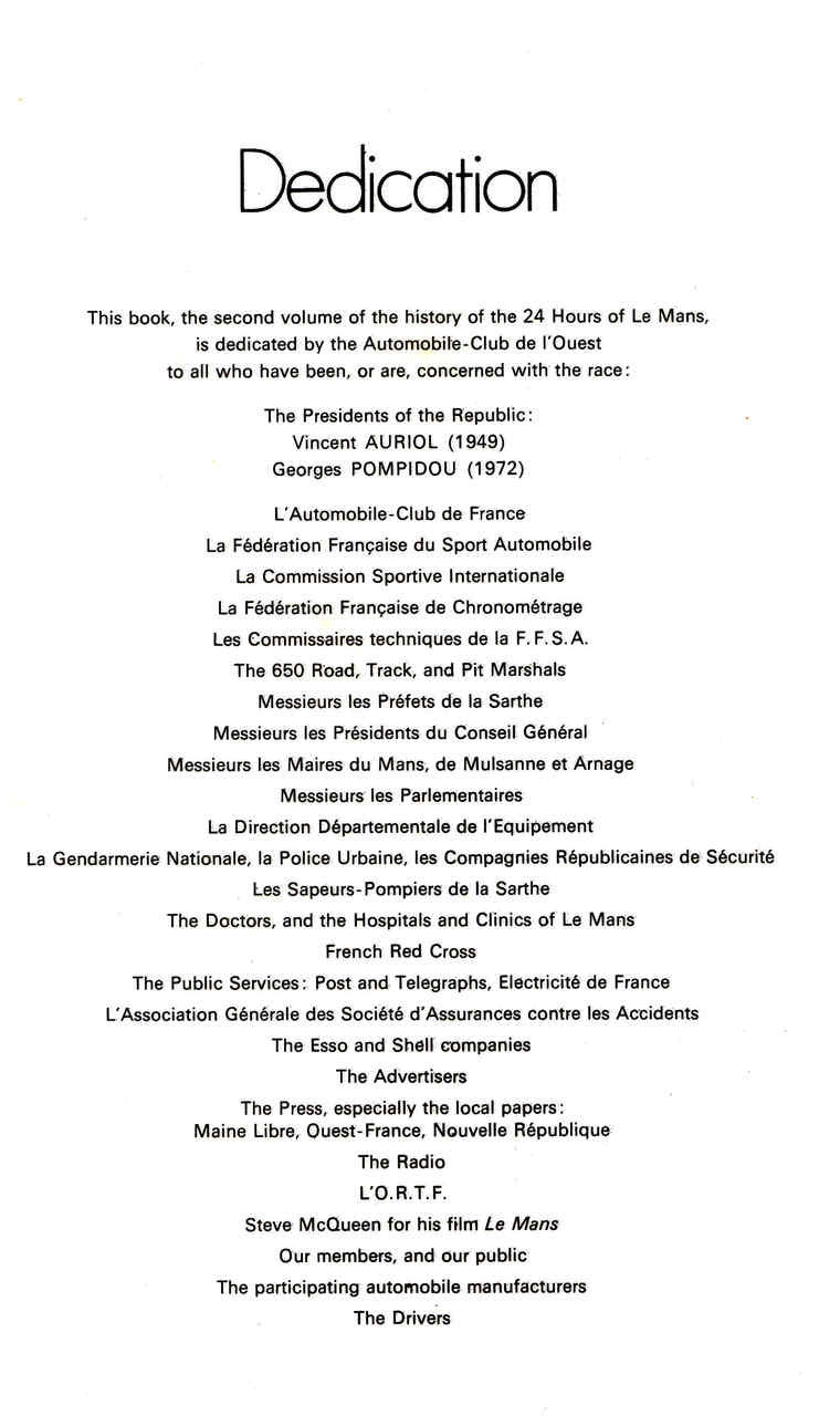 The Le Mans 24-Hour Race Christian Moity - cont