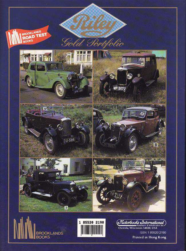 Riley Gold Portfolio 1924 - 1939