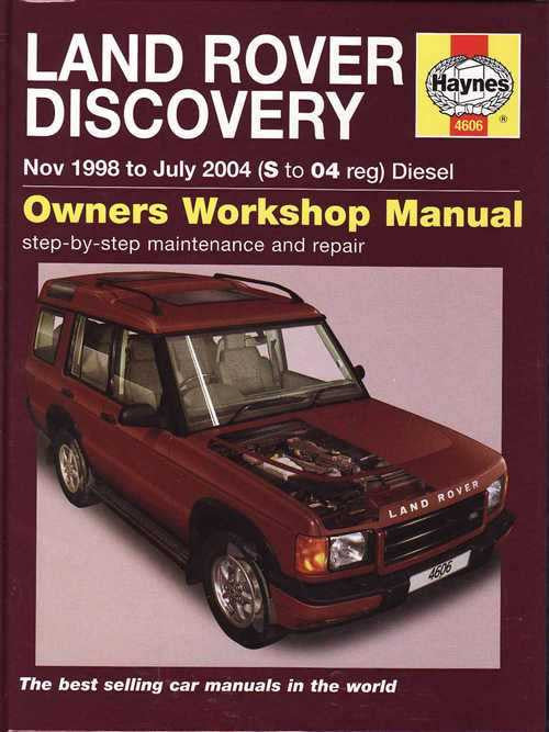 Land Rover Discovery Diesel 1998 - 2004 Workshop Manual