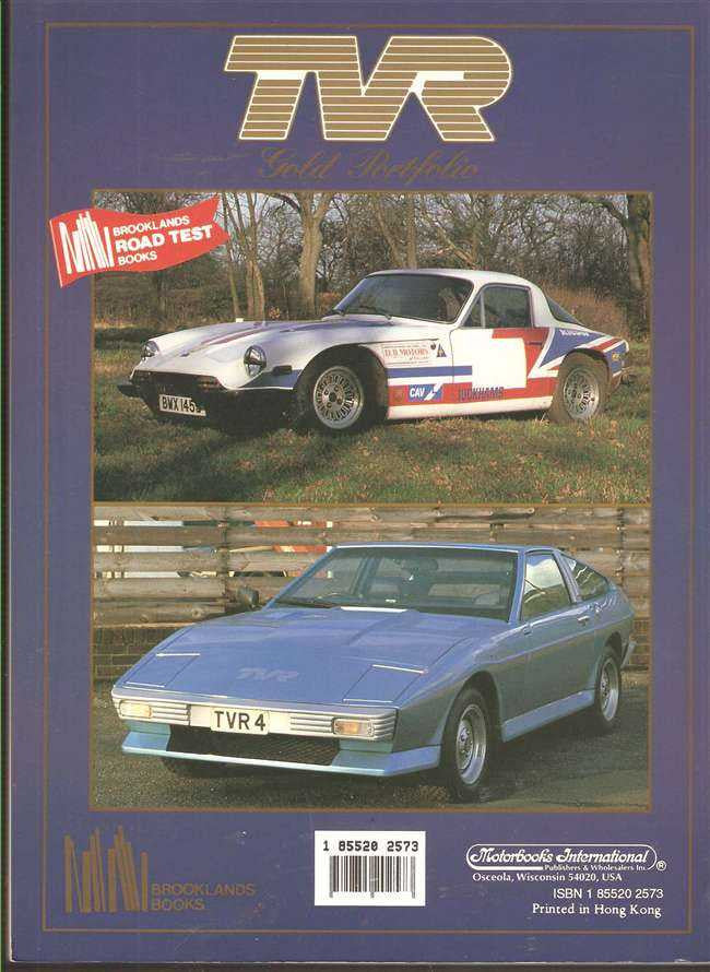 TVR Gold Portfolio 1959 - 1986