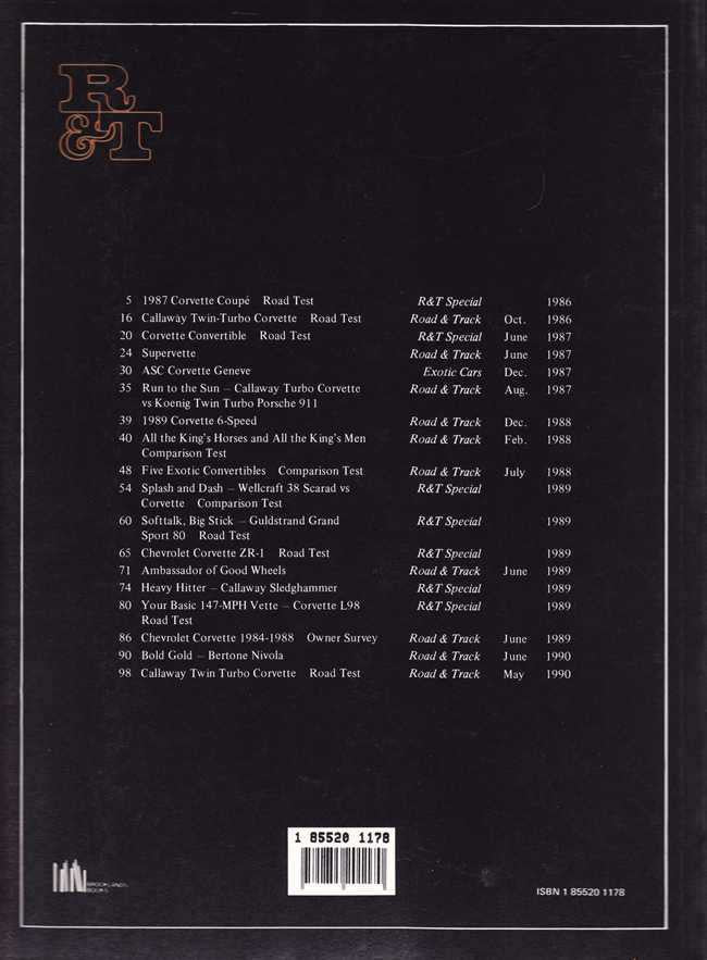 Road &amp; Track On Corvette 1986 - 1990
