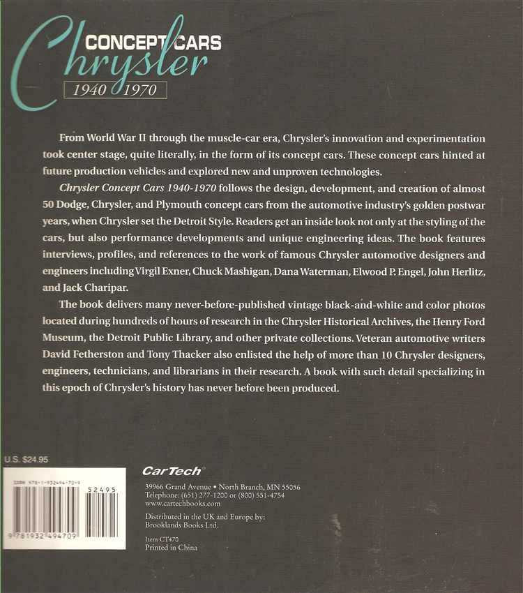 Chrysler Concept Cars 1940 - 1970