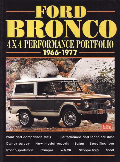 Ford Bronco 4x4 Performance Portfolio 1966 - 1977