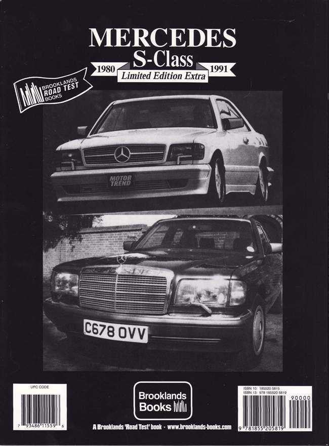 Mercedes S-Class 1980 - 1991 Limited Edition Extra