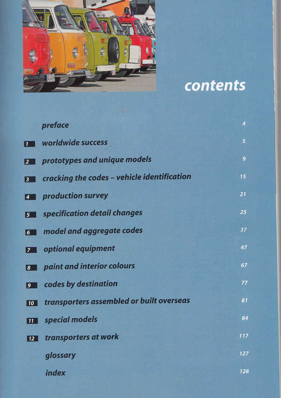 Book contents page listing chapters and page numbers, with 'contents' header.