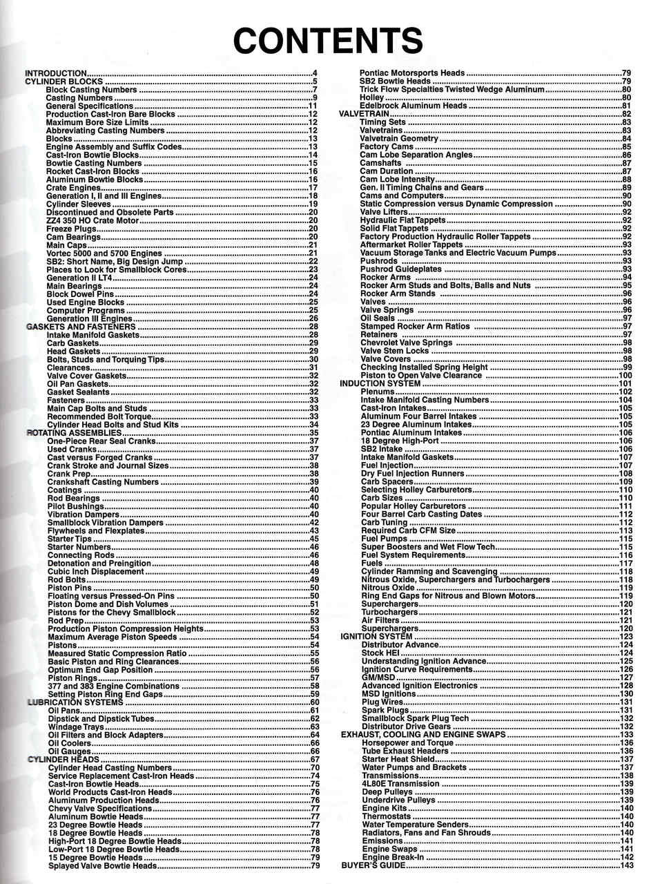 Chevy Small-Block Parts Interchange Manual - 1997 1st Edition  - cont 2
