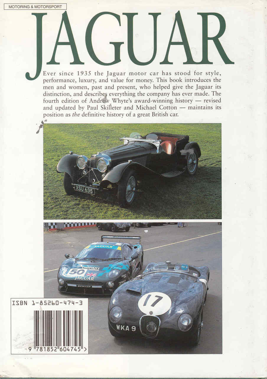 Jaguar: The Definitive History of a great British Car - 4th Updated Edition - back