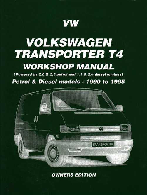 Volkswagen Transporter T4 1990 - 1995 Workshop manual