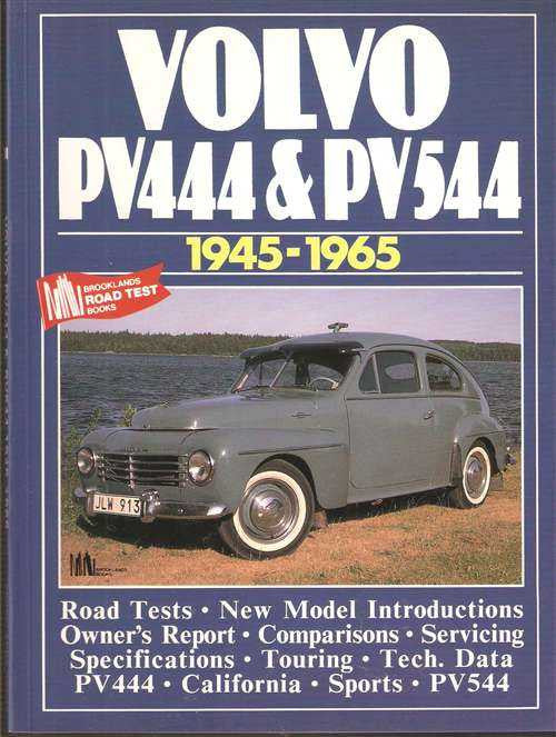 Volvo PV444 and PV544 1945–1965 road test book cover with classic car