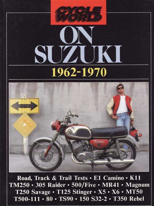 Cycle World On Suzuki 1962–1970 book cover with motorcycle and rider