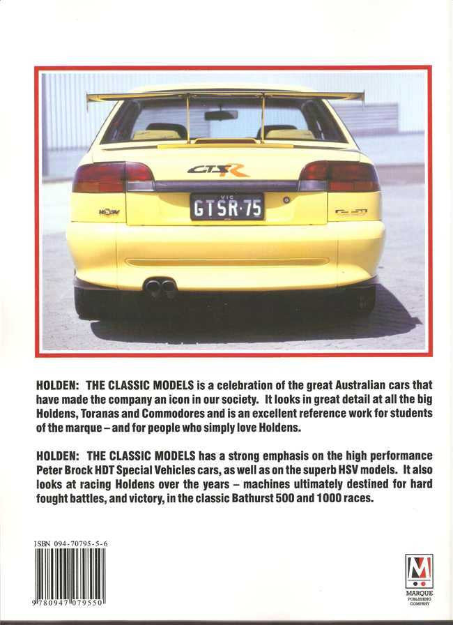 Holden: The Classic Models