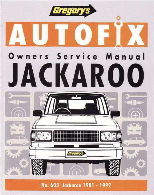 Holden Jackaroo 1981 - 1992 Workshop Manual