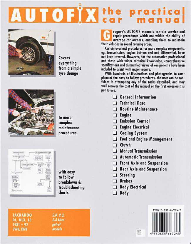 Holden Jackaroo 1981 - 1992 Workshop Manual