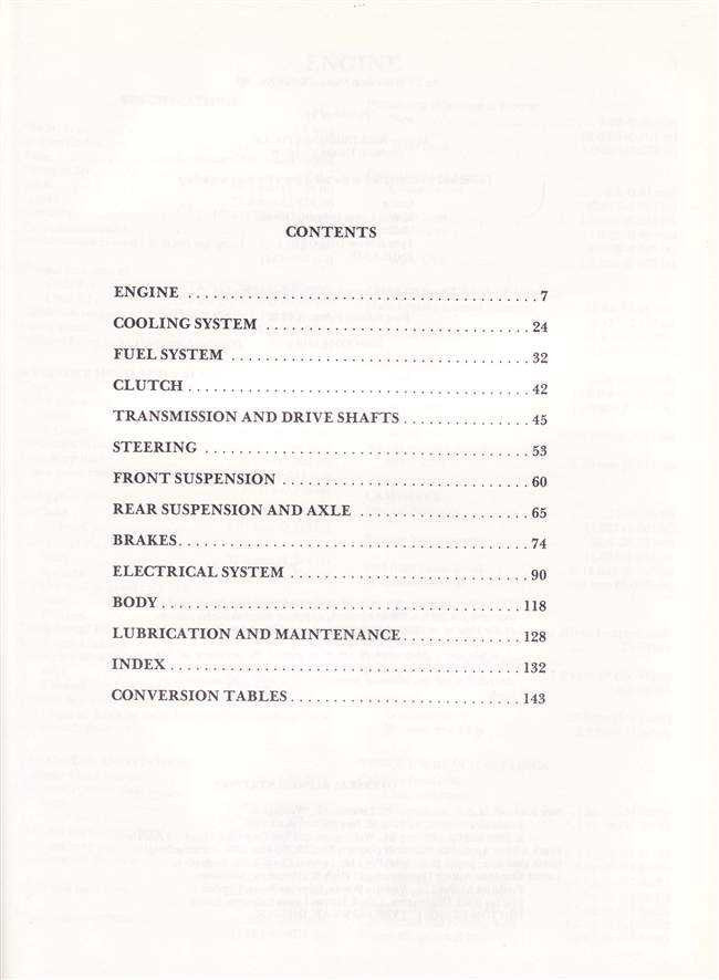 Volkswagen Golf 1100 OHC 1974 - 1977 Workshop Manual