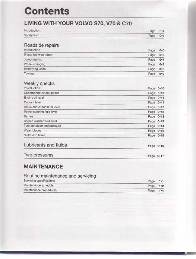 Volvo S70, V70, C70 Petrol 1996 - 1999 Workshop Manual
