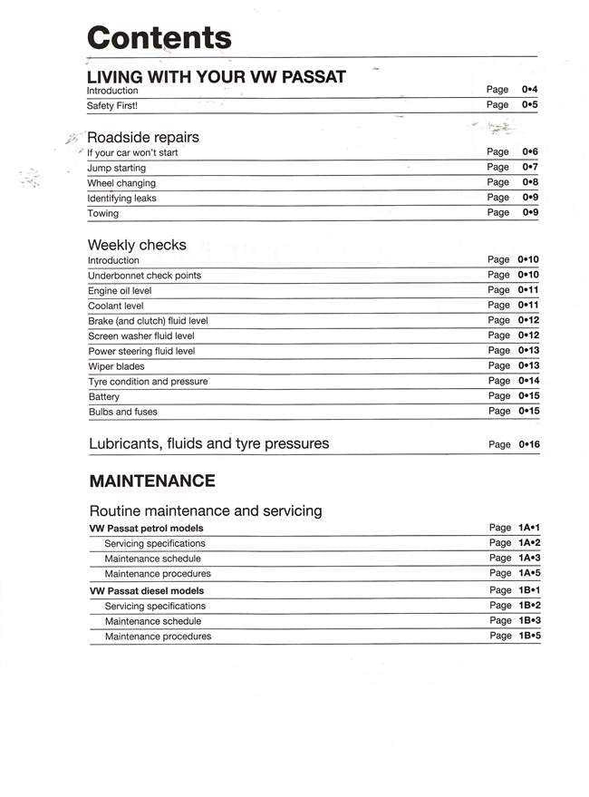 Volkswagen Passat 1988 - 1996 Workshop Manual