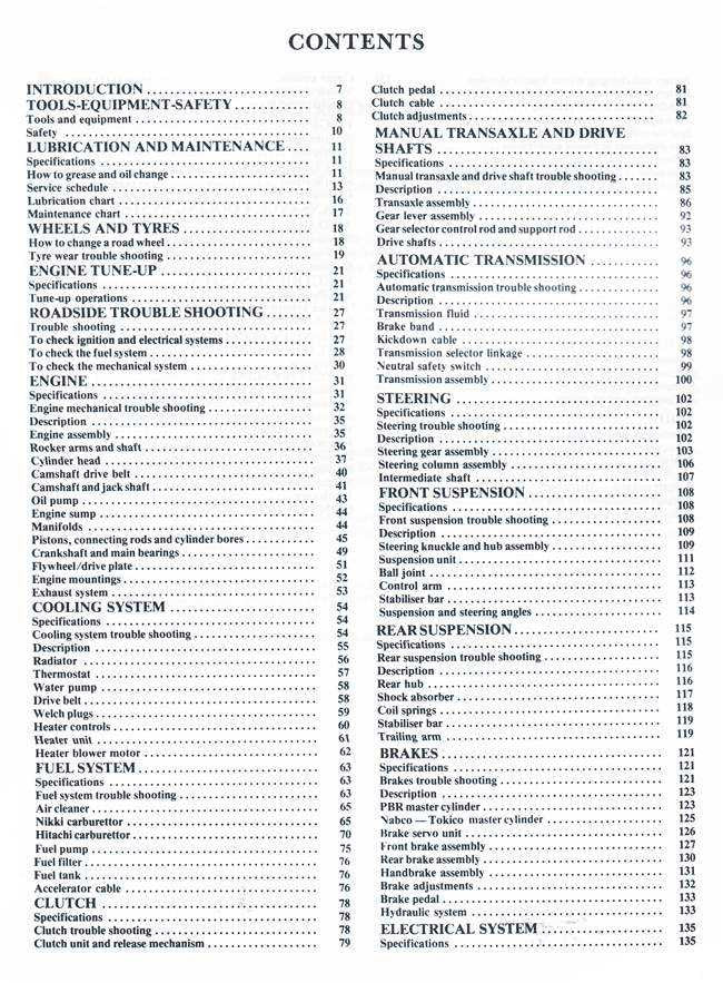 Nissan Pulsar &amp; Holden Astra 1982 - 1987 Workshop Manual