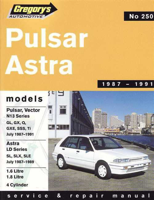 Nissan Pulsar &amp; Holden Astra 1987 - 1991 Workshop Manual